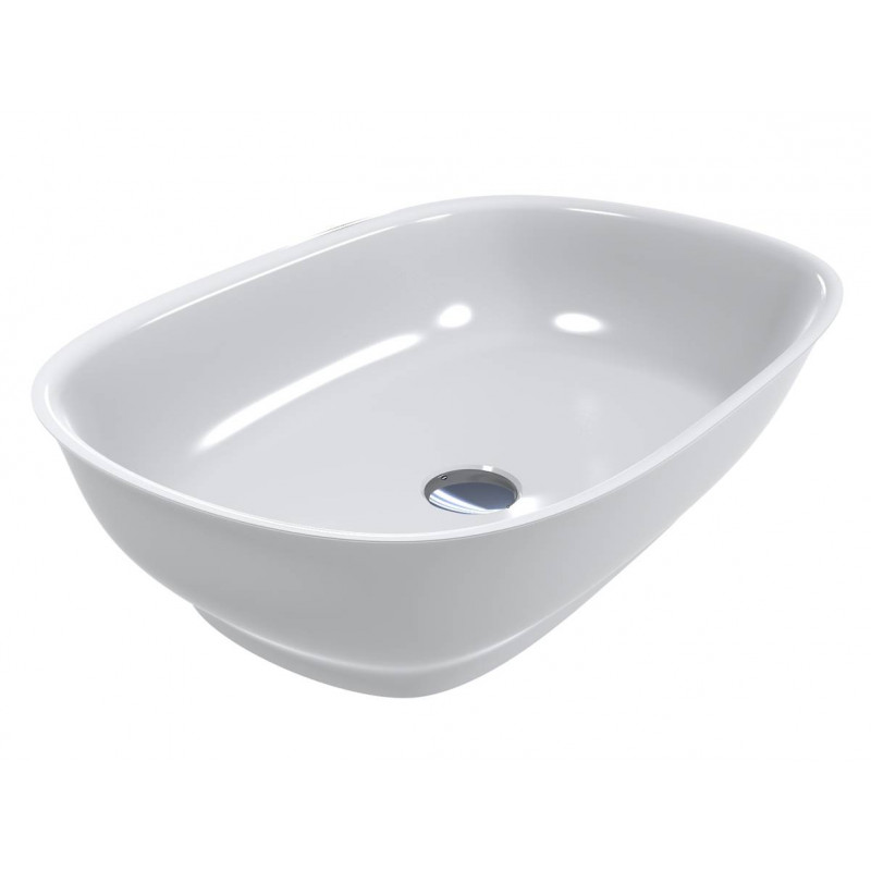 Раковина для ванной Miraggio Santorini 60х41 см Miramarble белый глянцевый 0001759