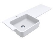 Раковина для ванной Miraggio Fontana L Matt 104х45 см Miramarble Matt белый матовый 0001891