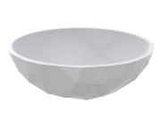 Раковина для ванной Miraggio Sapfire cup 43х43 см Miramarble белый глянцевый 0002254