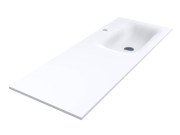 Раковина для ванної Miraggio Jessel 1200 R matt 120х45 см Miramarble Matt білий матовий 0002280