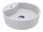 Раковина для ванної Miraggio Country 42х42см Miramarble білий глянсовий 0002282