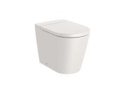 Унитаз напольный Roca Inspira Rimless 37х56 см сантехническая керамика бежевый A347526650