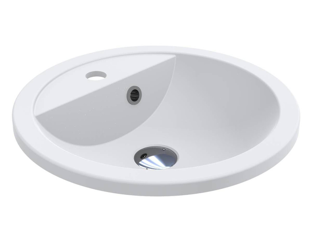 Раковина для ванної Miraggio Madison 430 Matt 43х43 см Miramarble Matt білий матовий 0002431