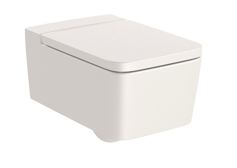 Унитаз подвесной Roca Inspira Rimless 37х56 см сантехническая керамика бежевый A346537650