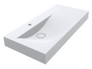 Раковина для ванної Miraggio Viola 1000 L Matt 100х46 см Miramarble Matt білий матовий 0002659