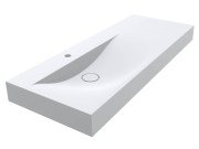 Раковина для ванної Miraggio Viola 1200 L Matt 120х46 см Miramarble Matt білий матовий 0002660