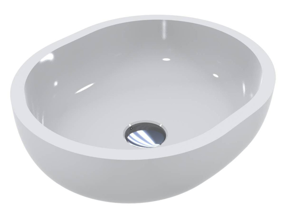 Раковина для ванної Miraggio Mark 425 42,5х36 см Miramarble білий глянсовий 0002682