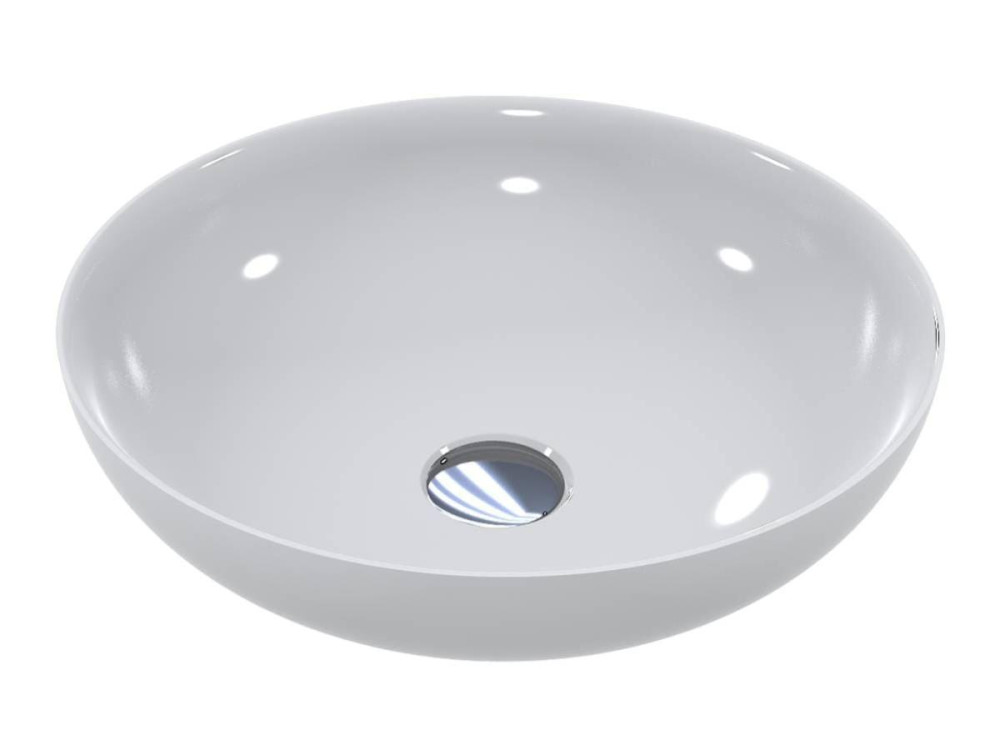 Раковина для ванной Miraggio Tobi 400 40х40 см Miramarble белый глянцевый 0002699