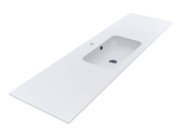 Раковина для ванної Miraggio Della 1800 Matt 180х50 см Miramarble Matt білий матовий 69125567