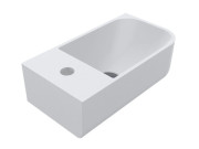 Раковина для ванної Miraggio KO R Matt 40х22 см Miramarble Matt білий матовий 69125611