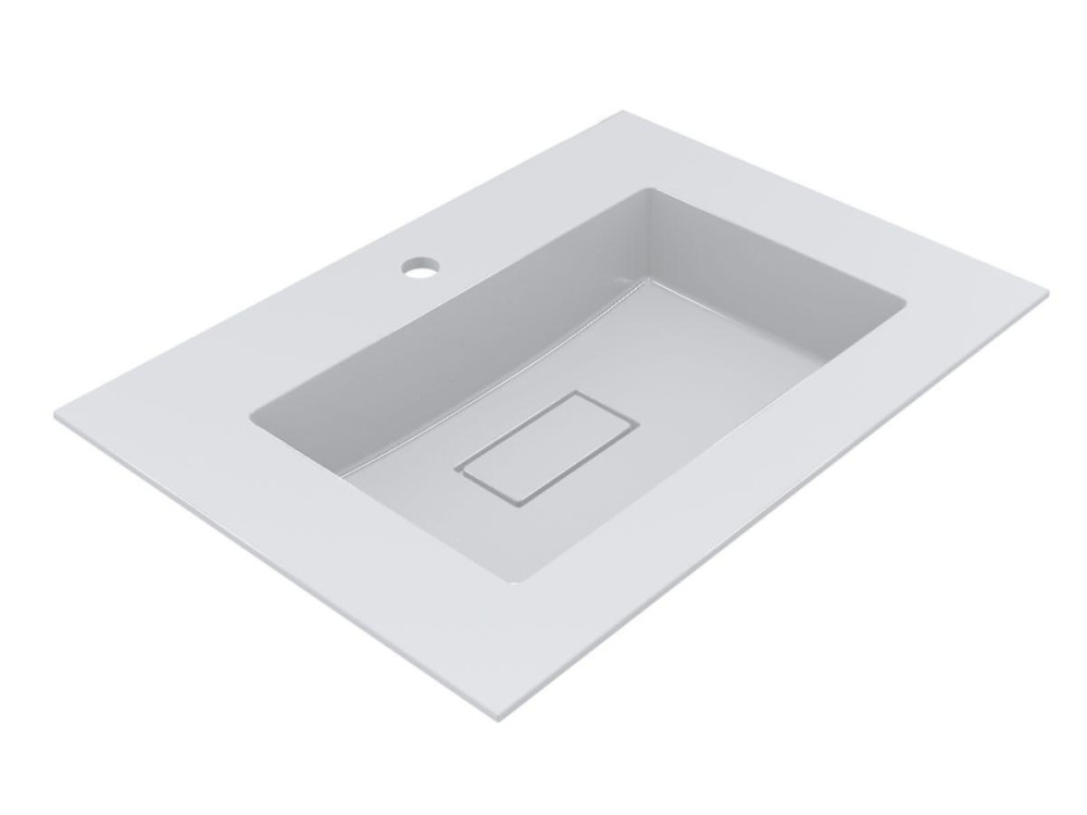 Раковина для ванной Miraggio Erica 700 70х50 см Miramarble белый глянцевый 8813351