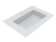 Раковина для ванной Miraggio Erica 700 70х50 см Miramarble белый глянцевый 8813351