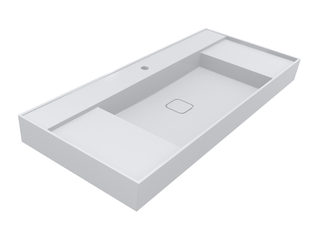 Раковина для ванной Miraggio Soul 1200 120х53 см Miramarble белый глянцевый 8813394