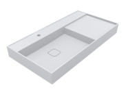 Раковина для ванної Miraggio Soul 1000 Matt 100х53 см Miramarble Matt білий матовий 8813395