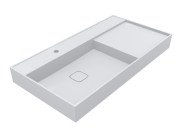Раковина для ванной Miraggio Soul 1000 100х53 см Miramarble белый глянцевый 8813393