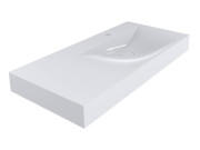 Раковина для ванной Miraggio Viola 1000 R 100х46 см Miramarble белый глянцевый 8813427