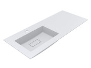 Раковина для ванной Miraggio Erica 1200 L Matt 120х50 см Miramarble Matt белый матовый 8813568