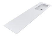 Раковина для ванної Miraggio Della 1900 R Matt 190х50 см Miramarble Matt білий матовий 8813763