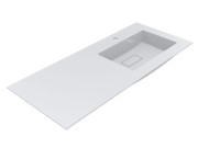 Раковина для ванной Miraggio Erica 1200 R 120х50 см Miramarble белый глянцевый 8813492