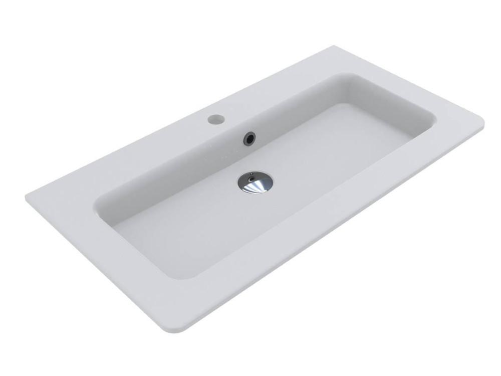 Раковина для ванной Miraggio Rostriks Tres 800 80х42 см Mirasoft белый  0001585