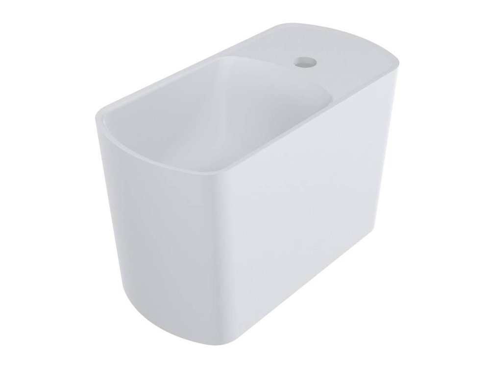 Раковина для ванної Miraggio Helix 450 L 45х22 см Mirasoft білий матовий 0001638