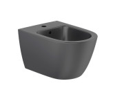 Биде подвесное Roca Ona 36х53 см сантехническая керамика черный матовый A357685080