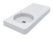 Раковина для ванной Miraggio Loop 1000 L Matt 99,7х44,8 см Miramarble Matt белый матовый 8813977