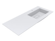 Раковина для ванной Miraggio Erica 1200 R Matt 120х50 см Miramarble Matt белый матовый 8813497