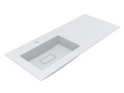 Раковина для ванной Miraggio Erica 1200 L Matt 120х50 см Miramarble Matt белый матовый 8813568