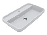 Раковина для ванної Miraggio Ocean 700 70х40 см Miramarble білий глянсовий 8813680