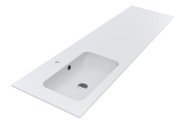 Раковина для ванної Miraggio Della 1900 L Matt 190х50 см Miramarble Matt білий матовий 8813773