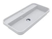 Раковина для ванної Miraggio Ocean 800 80х40 см Miramarble білий глянсовий 8813822