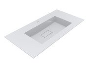 Раковина для ванної Miraggio Erica 1000 100х50 см Miramarble білий глянсовий 8813491