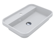 Раковина для ванної Miraggio Ocean 600 60х40 см Miramarble білий глянсовий 8813901