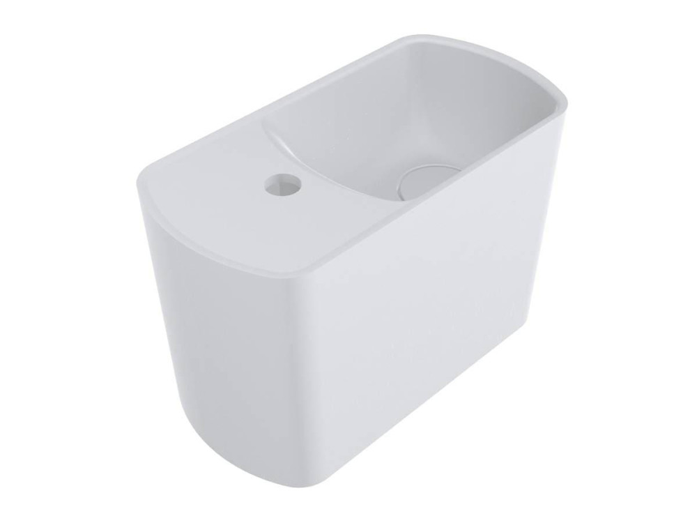 Раковина для ванної Miraggio Helix 450 R 45х22 см Mirasoft білий матовий 0001639