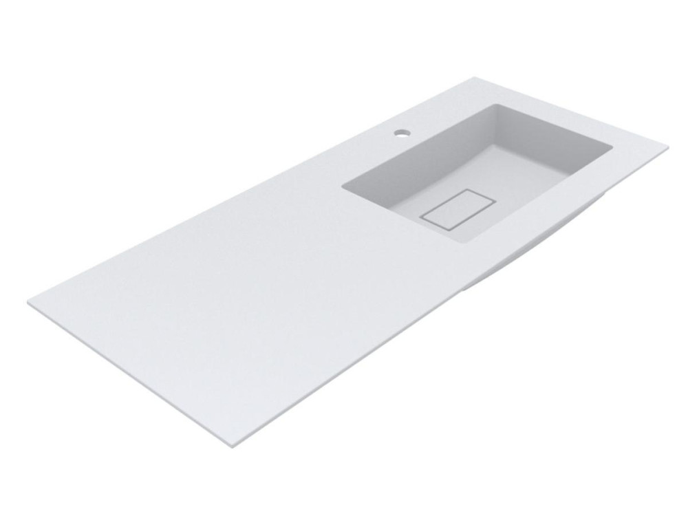 Раковина для ванної Miraggio Erica 1200 R Matt 120х50 см Miramarble Matt білий матовий 8813497