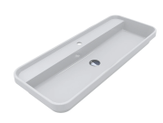 Раковина для ванної Miraggio Ocean 1000 100х40 см Miramarble білий глянсовий 8813862