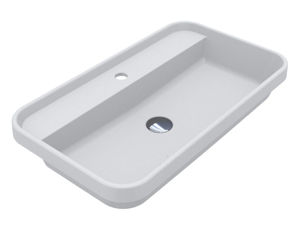 Раковина для ванной Miraggio Ocean 700 70х40 см Mirasoft белый матовый 8813682