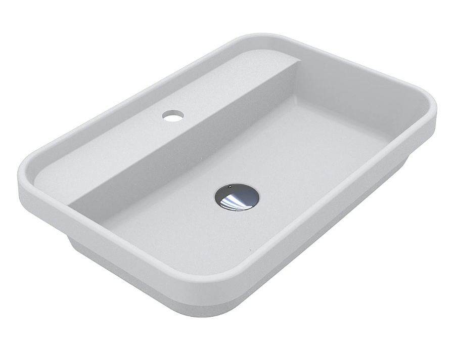 Раковина для ванной Miraggio Ocean 600 60х40 см Mirasoft белый матовый 8813903