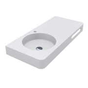 Раковина для ванной Miraggio Loop 1000 L 99,7х44,8 см Mirasoft белый матовый 8813978