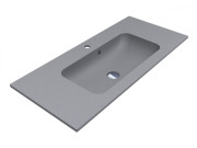 Раковина для ванной Miraggio Della 1000 100х45 см Mirastone серый 0002480