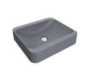 Раковина для ванної Miraggio Geneva 450 44,5х39,5 см Mirastone сірий 0002548