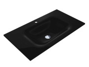 Раковина для ванной Miraggio Jessel 800 80х45 см Mirastonе black shine 0002602