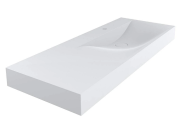 Раковина для ванної Miraggio Viola 1200 R 120х46 см Mirasoft білий матовий 8813436