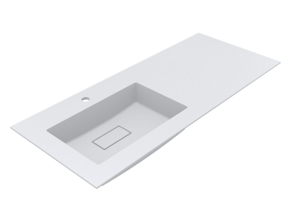Раковина для ванної Miraggio Erica 1200 L 120х50 см Mirasoft білий матовий 8813569