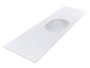 Раковина для ванної Miraggio New York 1850 185х55 см Mirasoft білий матовий 69125565