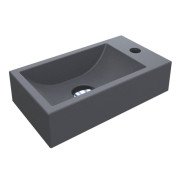 Раковина для ванної Miraggio Faro L 40,8х22 см Mirastone сірий 0001315