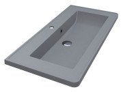 Раковина для ванной Miraggio Tres 90х43 см Mirastonе серый матовый 0001509