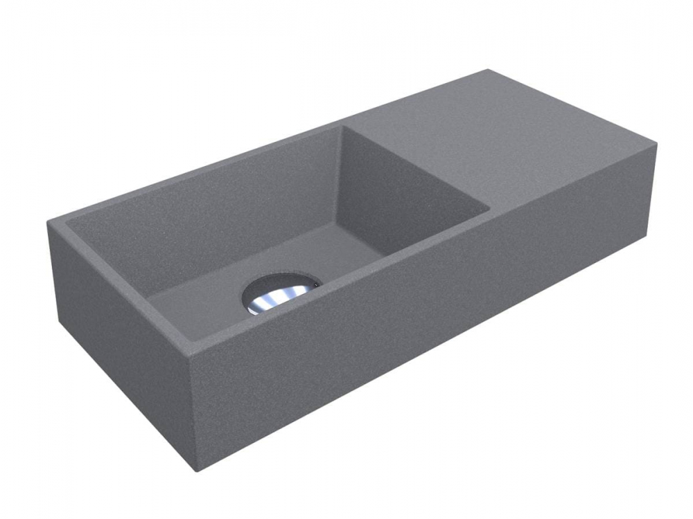 Раковина для ванної Miraggio Cooper 500 50х22,3 см Mirastone сірий 0002476