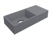 Раковина для ванної Miraggio Cooper 500 50х22,3 см Mirastone сірий 0002476